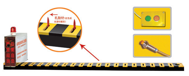 灵武V3嵌入式闯岗自动扎胎器/阻车器